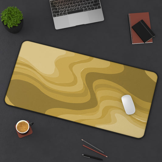 Brown Wavey 16" x 32" Desk Mat