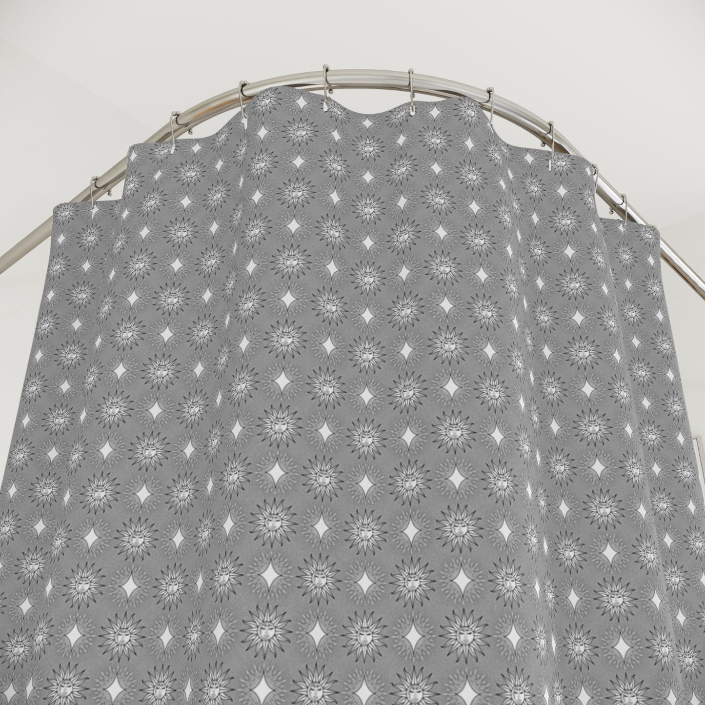 Desaturated Star-crossed Bodies Shower Curtain, 71" x 74"