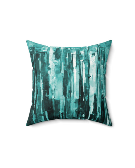 Striped Tif 14" x 14" Faux Suede Square Pillow