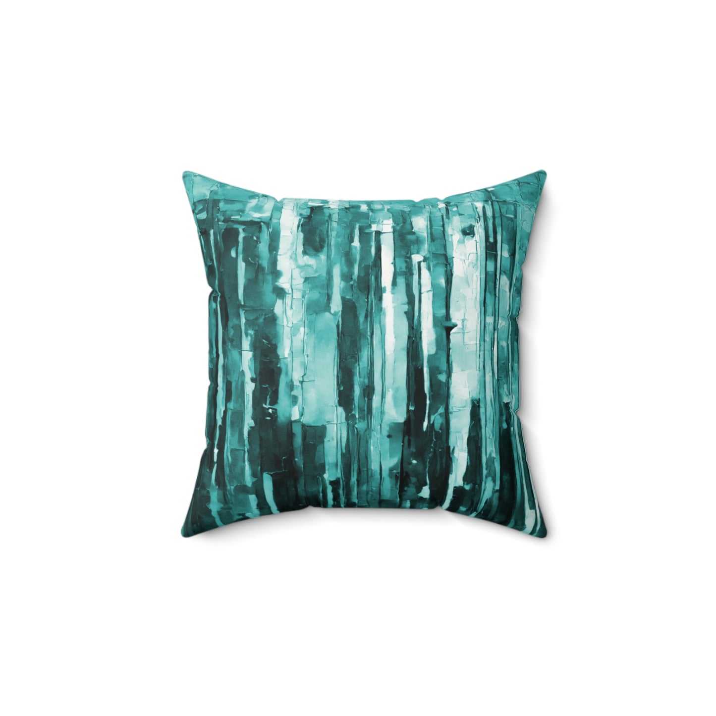 Striped Tif 14" x 14" Faux Suede Square Pillow