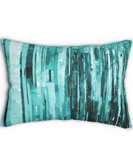 Striped Tif Spun Polyester Lumbar Pillow, 20" x 14"