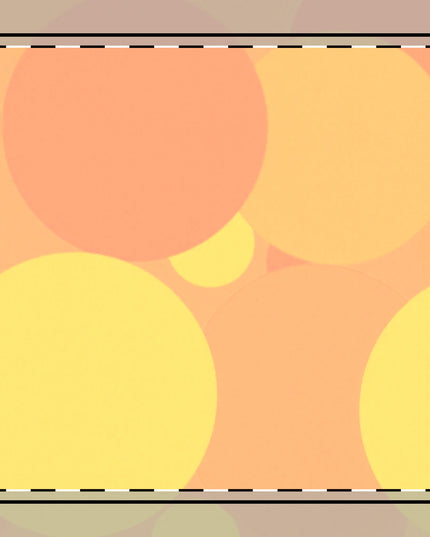 Pastel Bright Oranges Patches Poly Twill Napkin, 10" x 10"