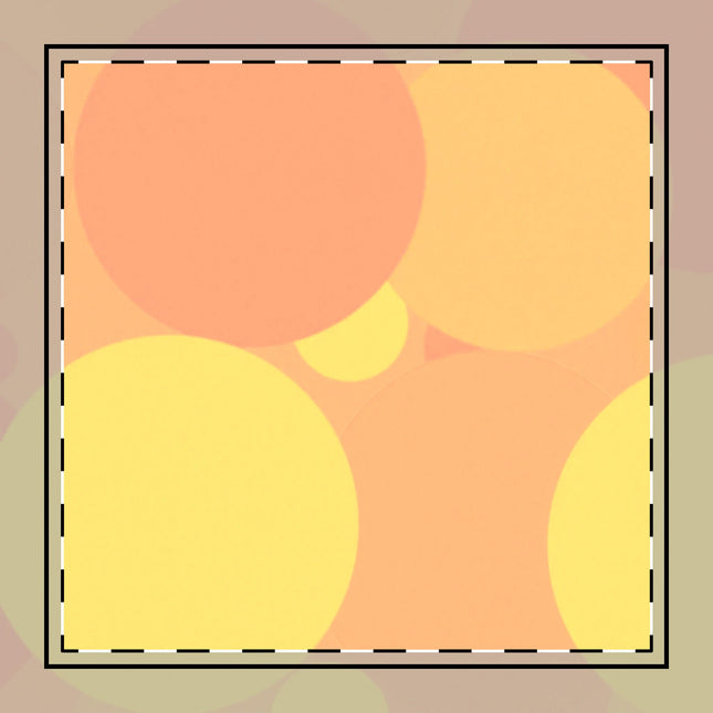 Pastel Bright Oranges Patches Poly Twill Napkin, 10" x 10"