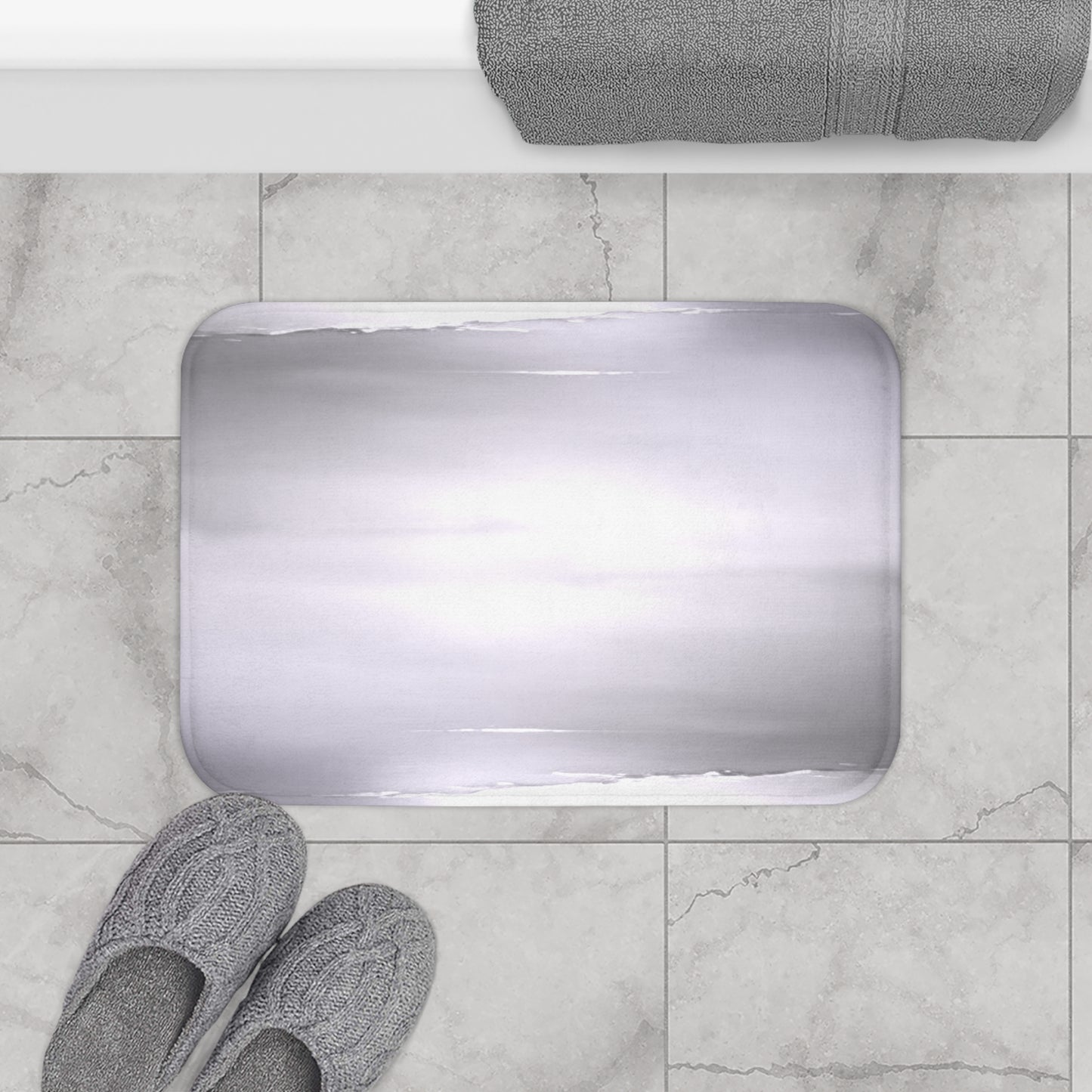 Sephia Sea Dark Fog 24" x 17" Bath Mat