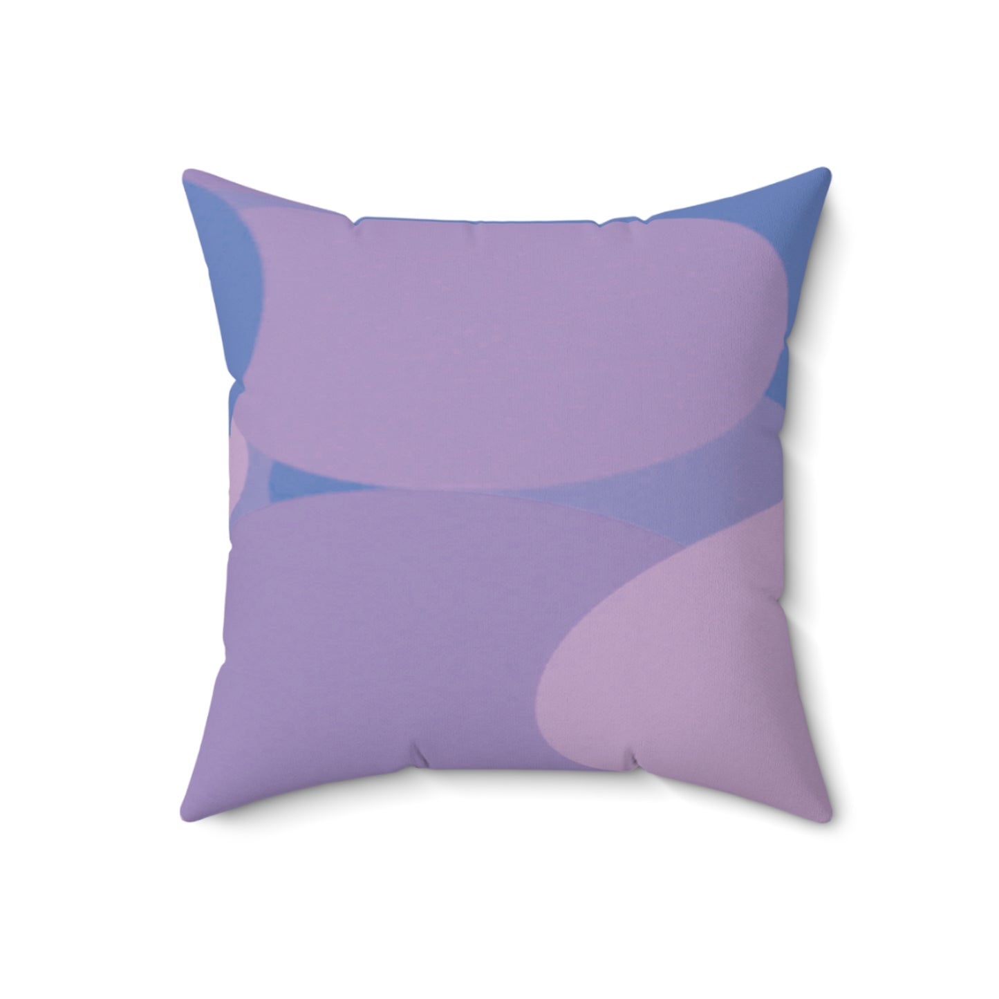 Pastel Purple Family Patches 18" x 18" Faux Suede Square Pillow