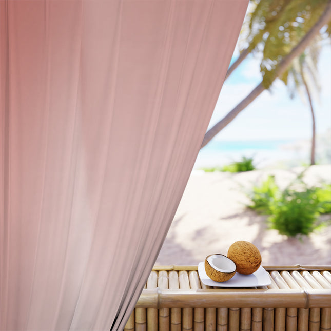 Rose Red Fade Window Curtain, 50" x  84", blackout