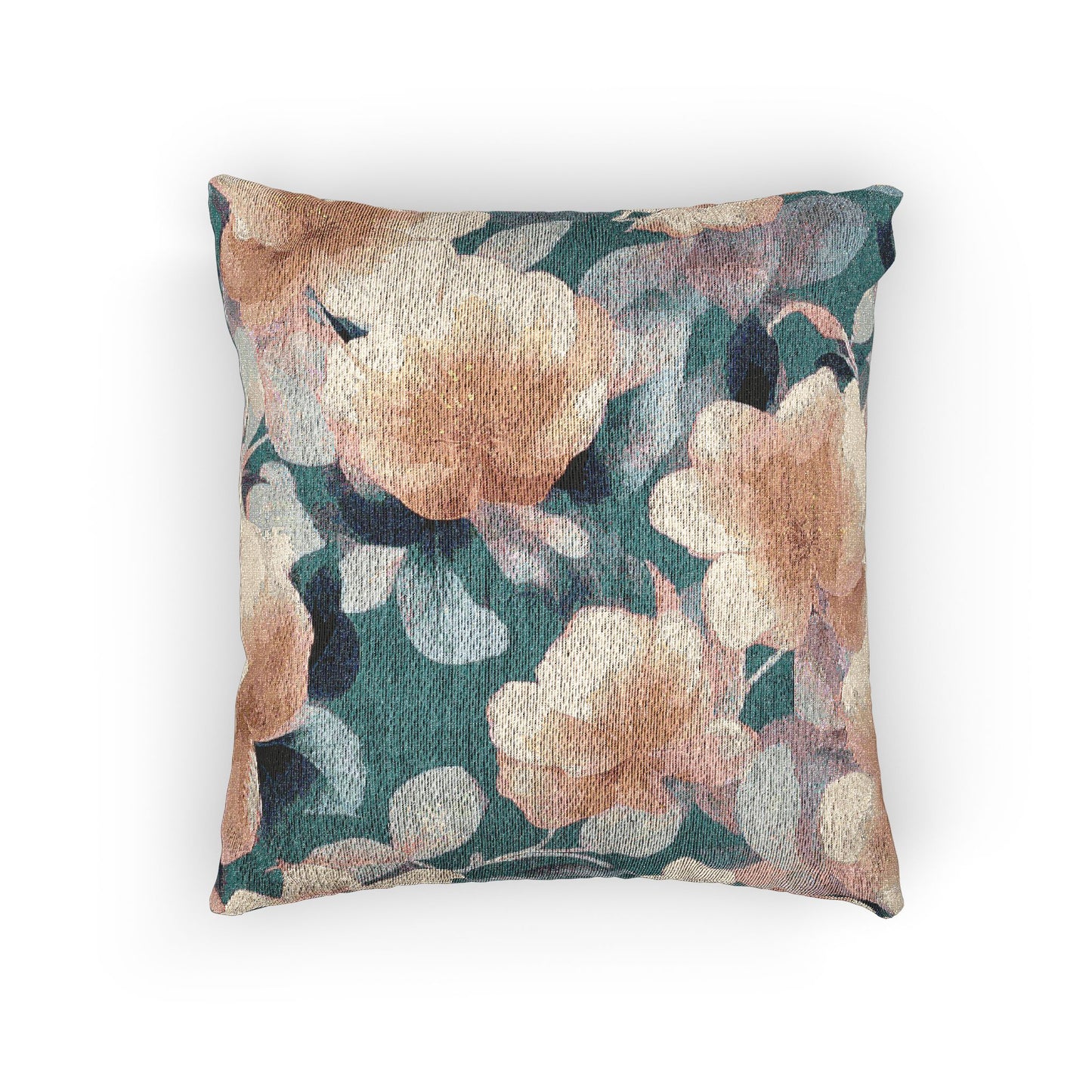 Lemongrass Florals Woven Pillow, 17" x 18"