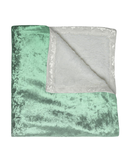 Mint Fade 50" x 60" Crushed Velvet Blanket