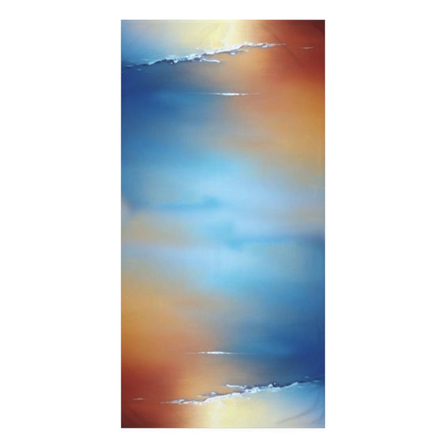 Blue Sea Red Orange Fog 30" x 60" Mink-Cotton Towel (50% polyester, 50% cotton)
