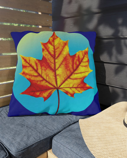 Alpha Maple Leaf 20" x 20" Outdoor Pillow