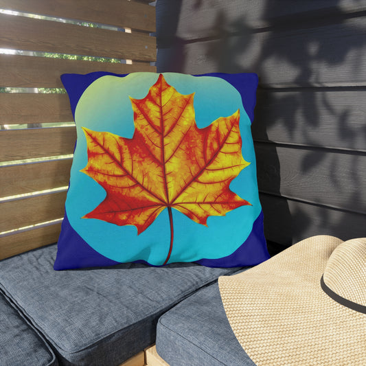 Alpha Maple Leaf 20" x 20" Outdoor Pillow