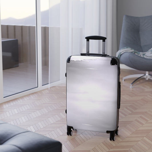 Sephia Sea Dark Fog Medium Suitcase with built in lock, 4 double-wheels, telescopic handle, and ABS back hard-shell