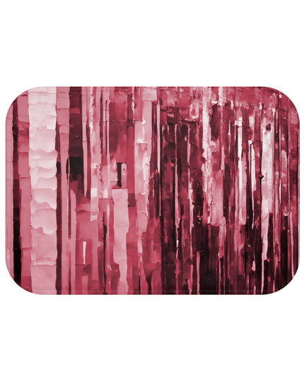 Striped Ruby Bath Mat, 24" x 17"