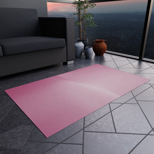 Pink Blush Fade Outdoor Rug, 36" x 60"