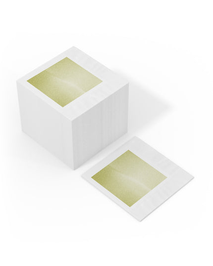 Lemon Fade White Coined Napkins, 6.5" x 6.5"