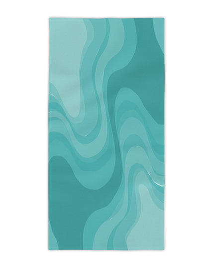 Tif Green Wavey Beach Towel, 30" x 60"
