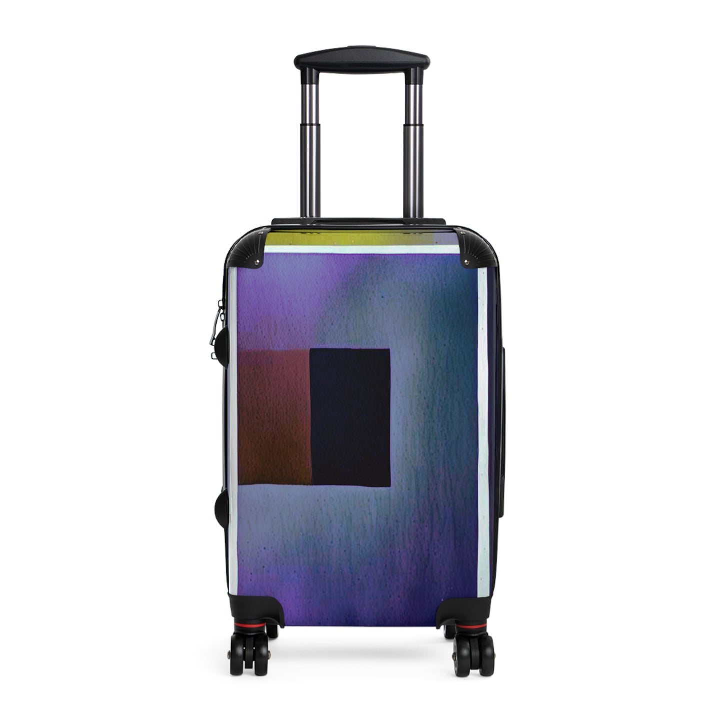 Zeta Shadow Small Suitcase with built in lock, 4 double-wheels, telescopic handle, and ABS back hard-shell