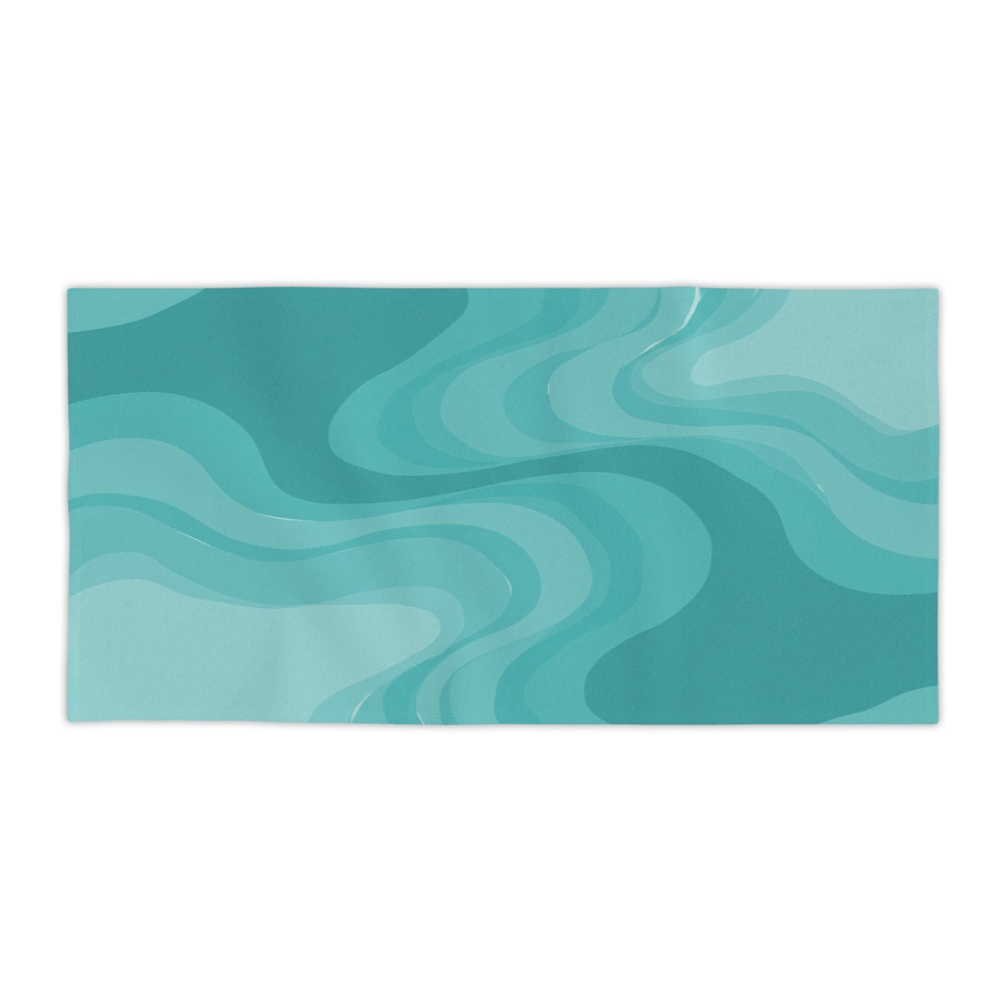 Tif Green Wavey Beach Towel, 30" x 60"