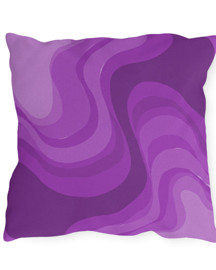Wavey Purple Wavey 18" x 18" Outdoor Pillow