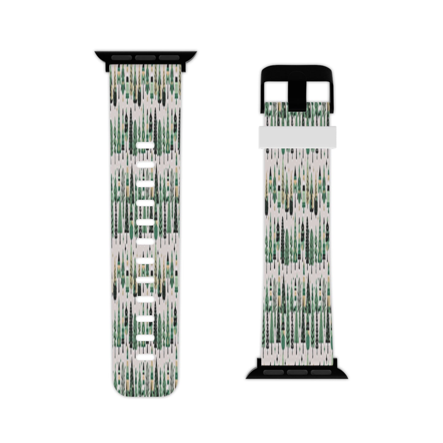 Mini Vintage Green Trees Watch Band for Apple Watch 7.5x.75/38-40mm/7.5x.75/42-44mm