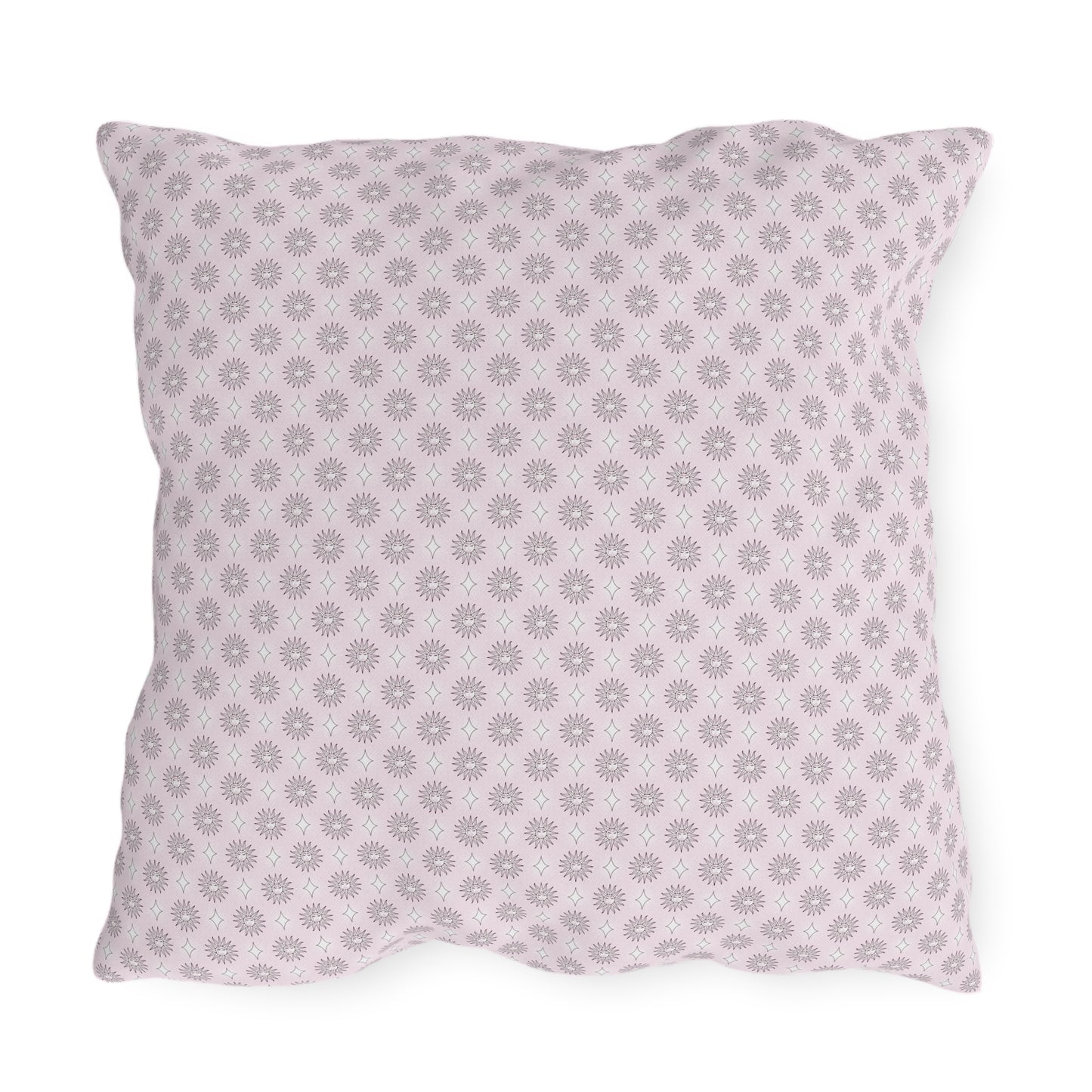 Pink Mornings Star-crossed Bodies 20" x 20" Outdoor Pillows