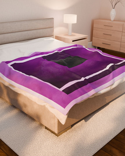 Magenta Shadow Velveteen Plush Blanket, 60" x 80"
