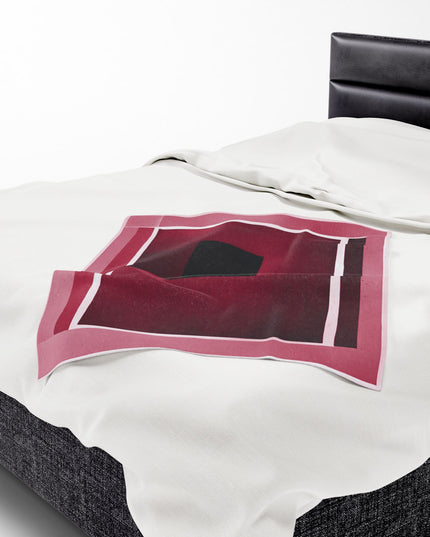 Red Shadow Velveteen Plush Blanket, 30" x 40"