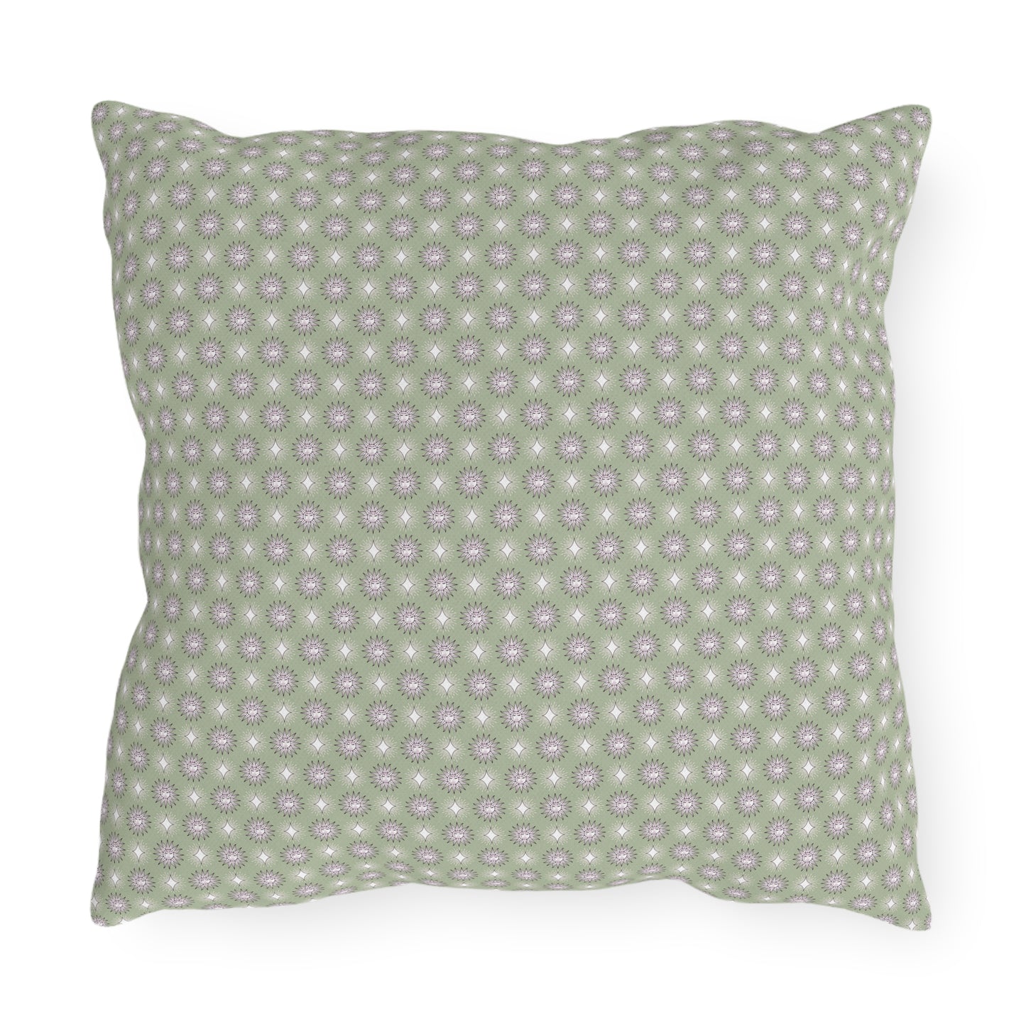 Olive Star-crossed Bodies 16" x 16" Outdoor Pillow