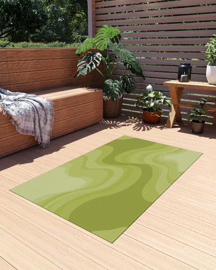Lemon Wavey 36" x 60" Outdoor Rug