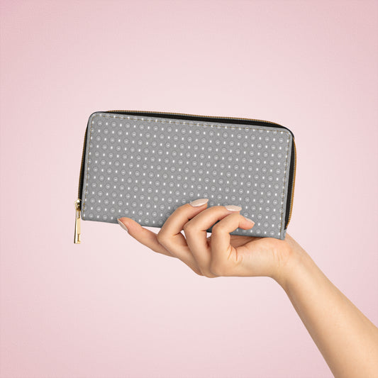 Desaturated Star-crossed Bodies Elegant Abstract Zipper Wallet - Stylish & Functional Accessory for Everyday Use