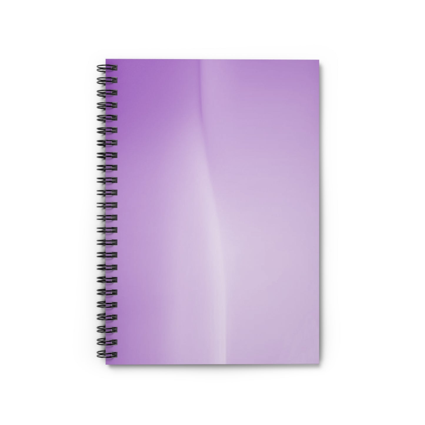 Soft Lavender Fade Wavey Spiral Notebook - Ruled Line, 6" x 8", 118 pages