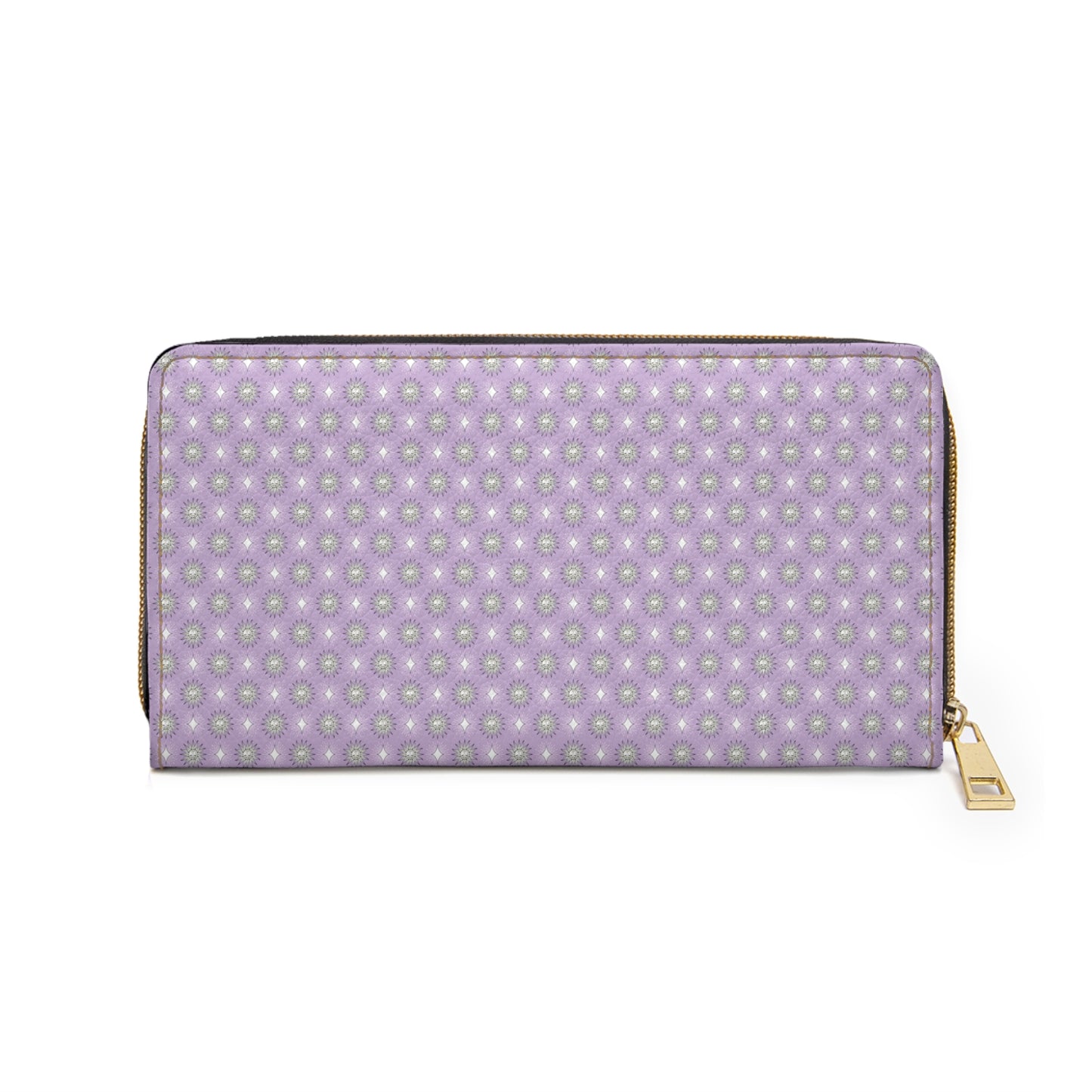 Lavender Star-crossed Bodies Elegant Abstract Zipper Wallet - Stylish & Functional Accessory for Everyday Use