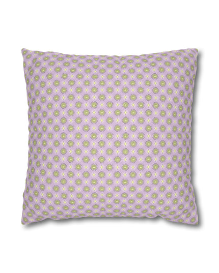 Magenta Star-crossed Bodies Spun Polyester Square Pillowcase, 14" x 14"