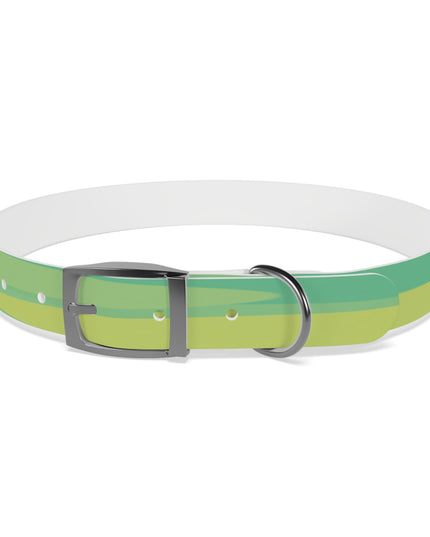 Pastel Green Patches Extra Large Dog Collar
