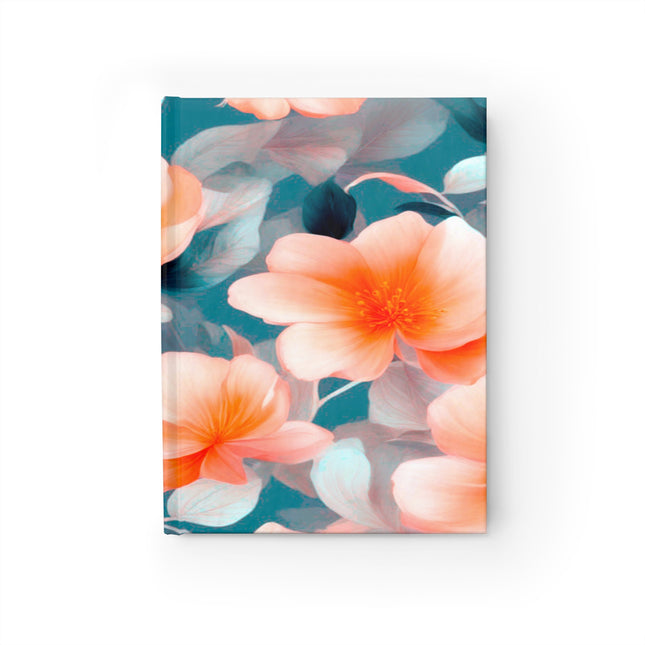 Orange Blossom Floral Bunch Journal - 128 Ruled Line pages, 5" x 7"