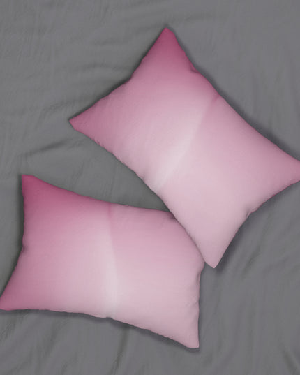 Pink Blush Spun Polyester Lumbar Pillow, 20" x 14"