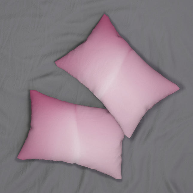 Pink Blush Spun Polyester Lumbar Pillow, 20" x 14"