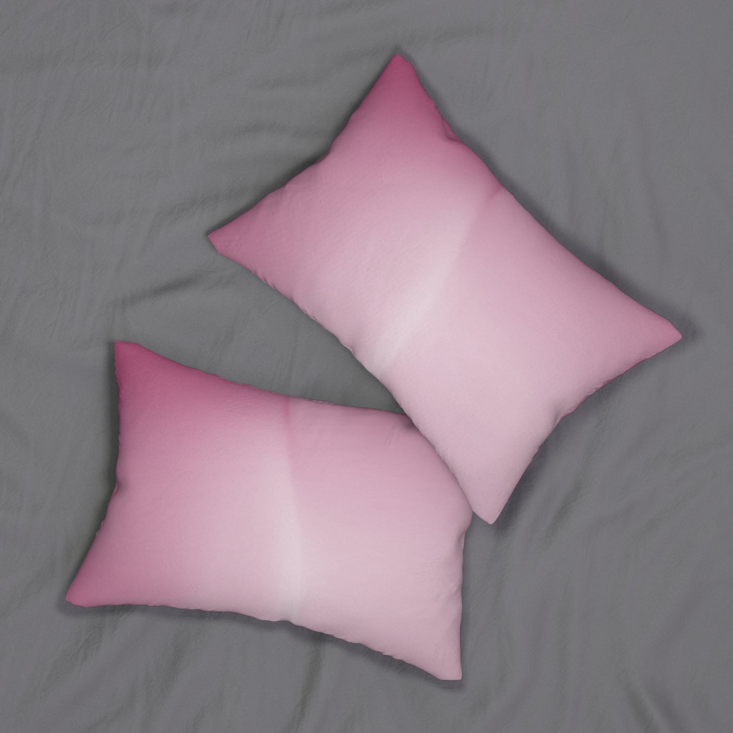 Pink Blush Spun Polyester Lumbar Pillow, 20" x 14"