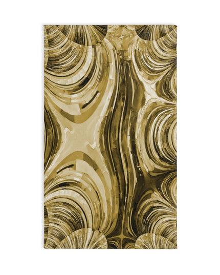 Uzi Spiral Light Brown Hand Towel, 16" x 28"