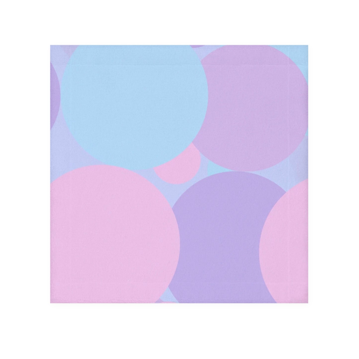 Pastel Purple and Mauve Patches Face Towel, 13" x 13"