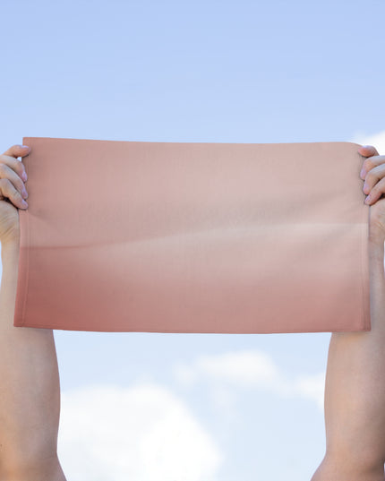 Rose Red Fade Rally Towel, 11" x 18"