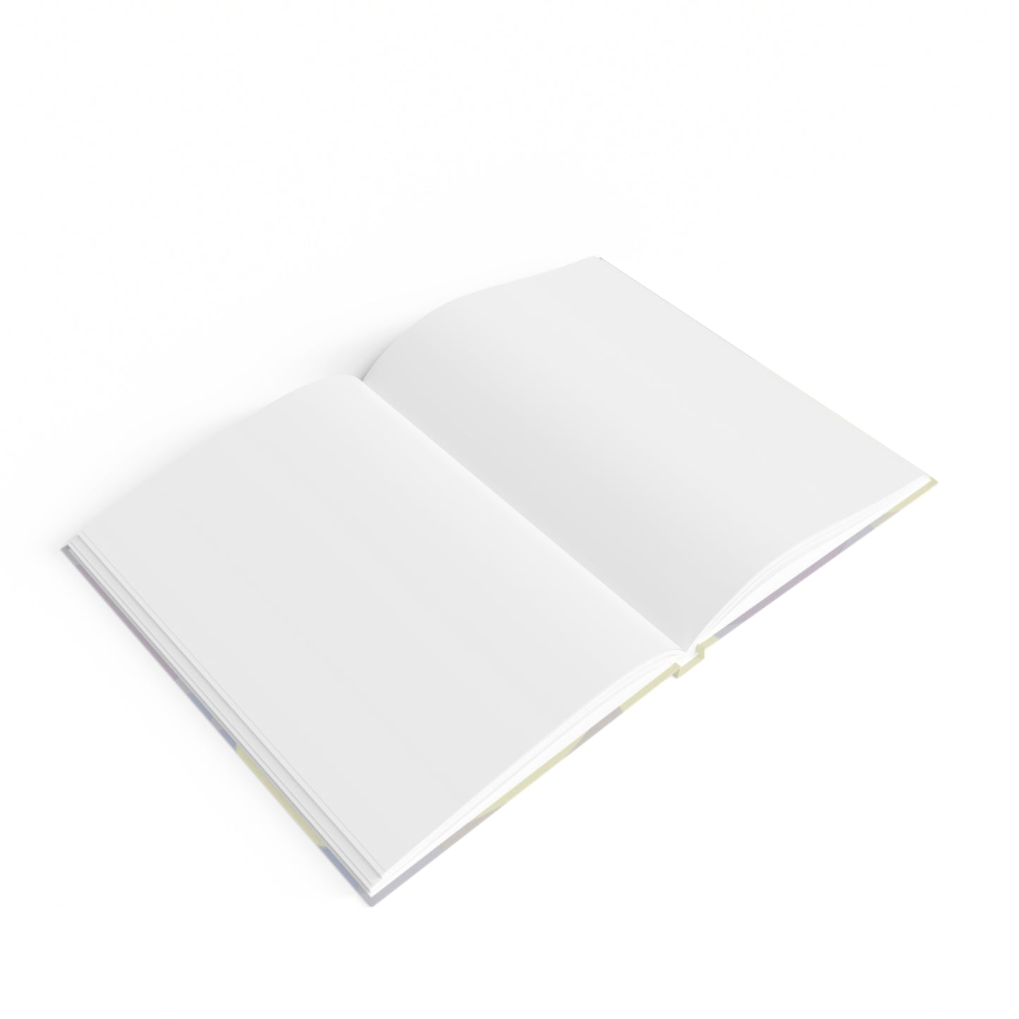 Pastel Soft Blue and Soft White Patches 5" x 7" Journal - 128 Blank pages