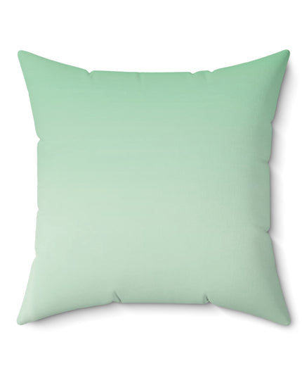 Mint Fade 20" x 20" Faux Suede Square Pillow