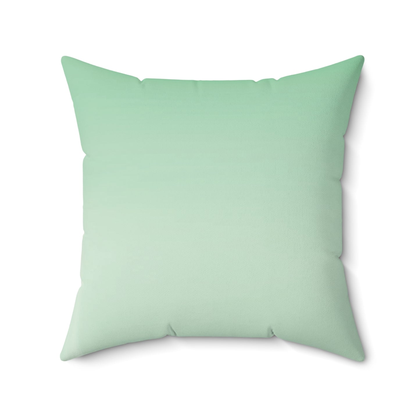 Mint Fade 20" x 20" Faux Suede Square Pillow