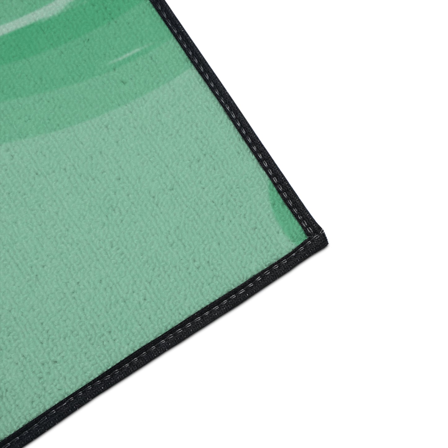 Mint Green Wavey 48" x 72" Heavy Duty Floor Mat