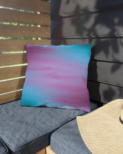 Wine Sea Blue Fog 16" x 16" Outdoor Pillow