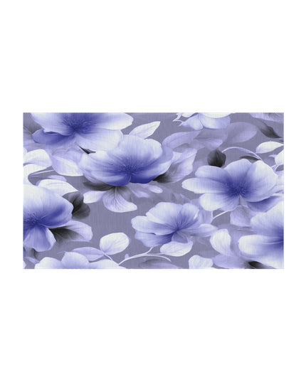 Indigo Blossom Floral Bunch Outdoor Rug, 36" x 60"
