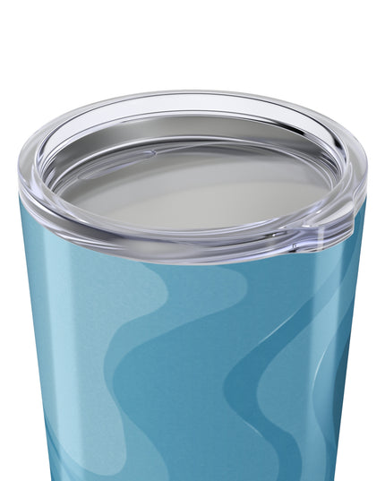 Sky Blue Wavey Tumbler 20oz