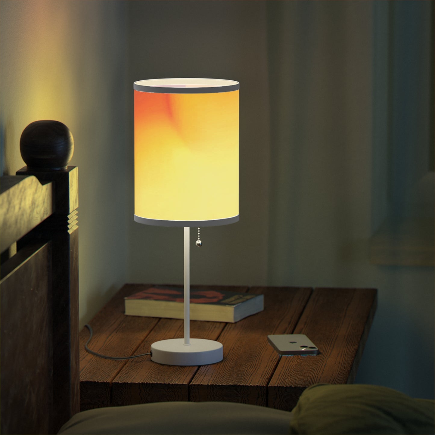 Phoenix Fade Table Lamp on a White or Silver Stand, US|CA plug