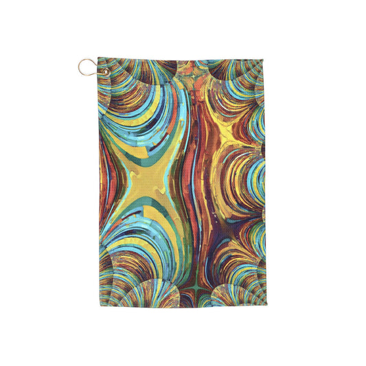 Uzi Spiral Alpha Golf Towel, 16" x 24"